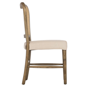 ΚΑΡΕΚΛΑ ΤΟΟΝ ΞΥΛΟ RATTAN ΥΦΑΣΜΑ HM9406.04 47x52x91,5Υεκ. - Pakobazaar