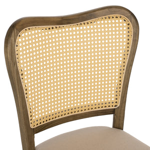 ΚΑΡΕΚΛΑ ΤΟΟΝ ΞΥΛΟ RATTAN ΥΦΑΣΜΑ HM9406.04 47x52x91,5Υεκ. - Pakobazaar