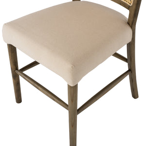 ΚΑΡΕΚΛΑ ΤΟΟΝ ΞΥΛΟ RATTAN ΥΦΑΣΜΑ HM9406.04 47x52x91,5Υεκ. - Pakobazaar