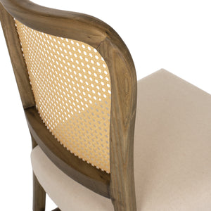 ΚΑΡΕΚΛΑ ΤΟΟΝ ΞΥΛΟ RATTAN ΥΦΑΣΜΑ HM9406.04 47x52x91,5Υεκ. - Pakobazaar
