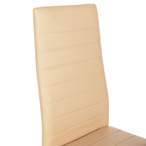 ΚΑΡΕΚΛΑ ΤΡΑΠΕΖΑΡΙΑΣ LADY HM0037.25 ΑΝΟΙΧΤΟ ΚΡΕΜ PU ΣΚΕΛΕΤΟΣ ΜΑΥΡΟΣ ΜΕΤΑΛ. (K/D) 42x44x95Υεκ - Pakobazaar