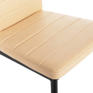 ΚΑΡΕΚΛΑ ΤΡΑΠΕΖΑΡΙΑΣ LADY HM0037.25 ΑΝΟΙΧΤΟ ΚΡΕΜ PU ΣΚΕΛΕΤΟΣ ΜΑΥΡΟΣ ΜΕΤΑΛ. (K/D) 42x44x95Υεκ - Pakobazaar