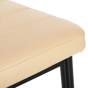ΚΑΡΕΚΛΑ ΤΡΑΠΕΖΑΡΙΑΣ LADY HM0037.25 ΑΝΟΙΧΤΟ ΚΡΕΜ PU ΣΚΕΛΕΤΟΣ ΜΑΥΡΟΣ ΜΕΤΑΛ. (K/D) 42x44x95Υεκ - Pakobazaar