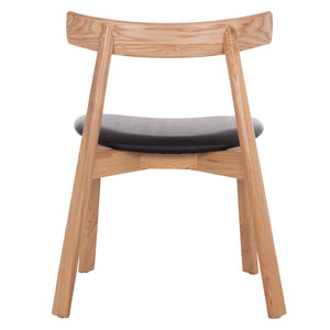 KΑΡΕΚΛΑ ΤΡΑΠΕΖΑΡΙΑΣ SEKAN HM18245.04 RUBBERWOOD-ΜΑΥΡΟ PU 60x54x72Υεκ - Pakobazaar