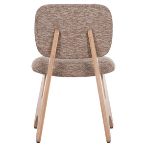 ΚΑΡΕΚΛΑ ΤΡΑΠΕΖΑΡΙΑΣ BELLISI HM18248.01 ΚΑΦΕ ΥΦΑΣΜΑ-PLYWOOD ΧΡΩΜΑ ΔΡΥΟΣ 53x56x78Υεκ. - Pakobazaar