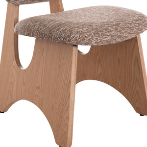 ΚΑΡΕΚΛΑ ΤΡΑΠΕΖΑΡΙΑΣ BELLISI HM18248.01 ΚΑΦΕ ΥΦΑΣΜΑ-PLYWOOD ΧΡΩΜΑ ΔΡΥΟΣ 53x56x78Υεκ. - Pakobazaar
