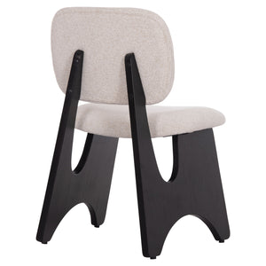 ΚΑΡΕΚΛΑ ΤΡΑΠΕΖΑΡΙΑΣ BELLISI HM18248.02 ΕΚΡΟΥ ΥΦΑΣΜΑ-PLYWOOD ΣΕ ΜΑΥΡΟ 53x56x78Υεκ. - Pakobazaar