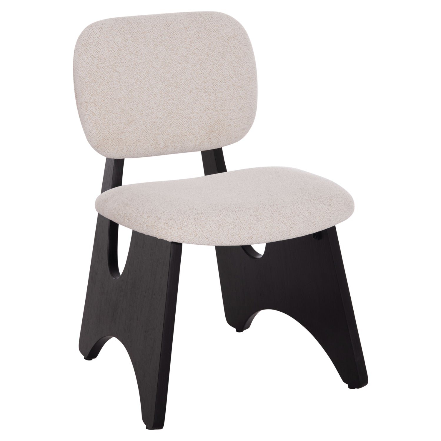 ΚΑΡΕΚΛΑ ΤΡΑΠΕΖΑΡΙΑΣ BELLISI HM18248.02 ΕΚΡΟΥ ΥΦΑΣΜΑ-PLYWOOD ΣΕ ΜΑΥΡΟ 53x56x78Υεκ. - Pakobazaar