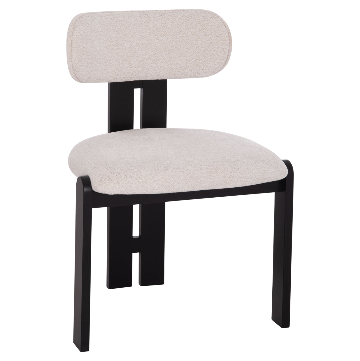 ΚΑΡΕΚΛΑ ΤΡΑΠΕΖΑΡΙΑΣ KARVO HM18252.02 ΕΚΡΟΥ ΥΦΑΣΜΑ--ΞΥΛΟ ΣΕ ΜΑΥΡΟ 57x50x78,5Υεκ. - Pakobazaar