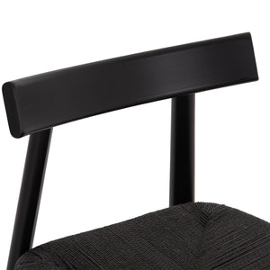 KΑΡΕΚΛΑ ΤΡΑΠΕΖΑΡΙΑΣ OSORIO HM18335.02 RUBBERWOOD & ΣΧΟΙΝΙ ΣΕ ΜΑΥΡΟ 51x55x74Υεκ - Pakobazaar