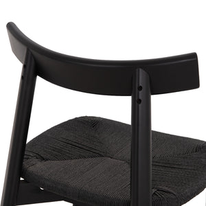 KΑΡΕΚΛΑ ΤΡΑΠΕΖΑΡΙΑΣ OSORIO HM18335.02 RUBBERWOOD & ΣΧΟΙΝΙ ΣΕ ΜΑΥΡΟ 51x55x74Υεκ - Pakobazaar