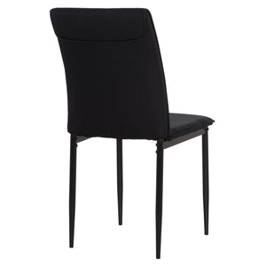 ΚΑΡΕΚΛΑ ΤΡΑΠΕΖΑΡΙΑΣ PERKY HM18347.02 ΜΑΥΡΟ ΥΦΑΣΜΑ & ΜΕΤΑΛΛΙΚΑ ΠΟΔΙΑ 44x60x87Υεκ - Pakobazaar