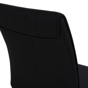 ΚΑΡΕΚΛΑ ΤΡΑΠΕΖΑΡΙΑΣ PERKY HM18347.02 ΜΑΥΡΟ ΥΦΑΣΜΑ & ΜΕΤΑΛΛΙΚΑ ΠΟΔΙΑ 44x60x87Υεκ - Pakobazaar