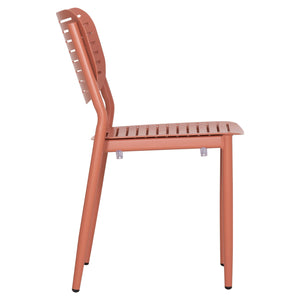 ΚΑΡΕΚΛΑ ΤΡΑΠΕΖΑΡΙΑΣ HILLIARD HM6645.08 ΑΛΟΥΜΙΝΙΟ ΣΕ TERRACOTTA 46x54x78Υεκ - Pakobazaar