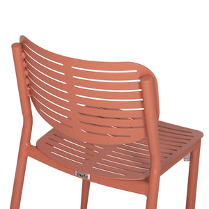 ΚΑΡΕΚΛΑ ΤΡΑΠΕΖΑΡΙΑΣ HILLIARD HM6645.08 ΑΛΟΥΜΙΝΙΟ ΣΕ TERRACOTTA 46x54x78Υεκ - Pakobazaar