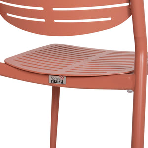 ΚΑΡΕΚΛΑ ΤΡΑΠΕΖΑΡΙΑΣ HILLIARD HM6645.08 ΑΛΟΥΜΙΝΙΟ ΣΕ TERRACOTTA 46x54x78Υεκ - Pakobazaar