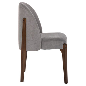 ΚΑΡΕΚΛΑ ΤΡΑΠΕΖΑΡΙΑΣ RAMMER HM9744.01 RUBBERWOOD ΣΕ ΚΑΡΥΔΙ-ΓΚΡΙ ΥΦΑΣΜΑ 57x55x86Υεκ. - Pakobazaar