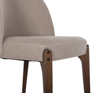 ΚΑΡΕΚΛΑ ΤΡΑΠΕΖΑΡΙΑΣ RAMMER HM9744.02 RUBBERWOOD ΣΕ ΚΑΡΥΔΙ-ΕΚΡΟΥ ΥΦΑΣΜΑ 57x55x86Υεκ. - Pakobazaar