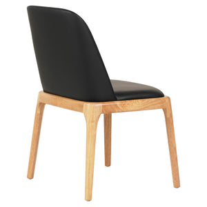 KΑΡΕΚΛΑ ΤΡΑΠΕΖΑΡΙΑΣ FURLAN HM9944.01 RUBBERWOOD-ΜΑΥΡΟ PU 54,5x58x86Υεκ - Pakobazaar