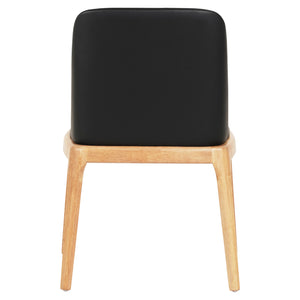 KΑΡΕΚΛΑ ΤΡΑΠΕΖΑΡΙΑΣ FURLAN HM9944.01 RUBBERWOOD-ΜΑΥΡΟ PU 54,5x58x86Υεκ - Pakobazaar