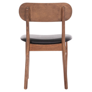 KΑΡΕΚΛΑ ΤΡΑΠΕΖΑΡΙΑΣ SEKOR HM9945.03 ΚΑΡΥΔΙ RUBBERWOOD-ΜΑΥΡΟ PU 51x48x79Υεκ - Pakobazaar