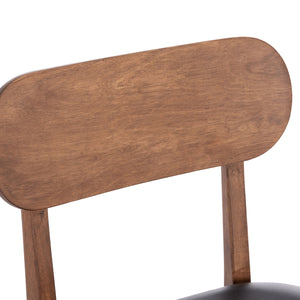 KΑΡΕΚΛΑ ΤΡΑΠΕΖΑΡΙΑΣ SEKOR HM9945.03 ΚΑΡΥΔΙ RUBBERWOOD-ΜΑΥΡΟ PU 51x48x79Υεκ - Pakobazaar