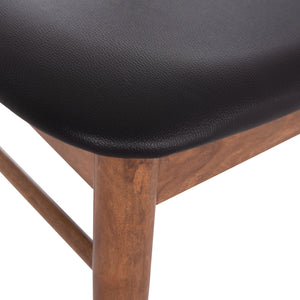 KΑΡΕΚΛΑ ΤΡΑΠΕΖΑΡΙΑΣ SEKOR HM9945.03 ΚΑΡΥΔΙ RUBBERWOOD-ΜΑΥΡΟ PU 51x48x79Υεκ - Pakobazaar