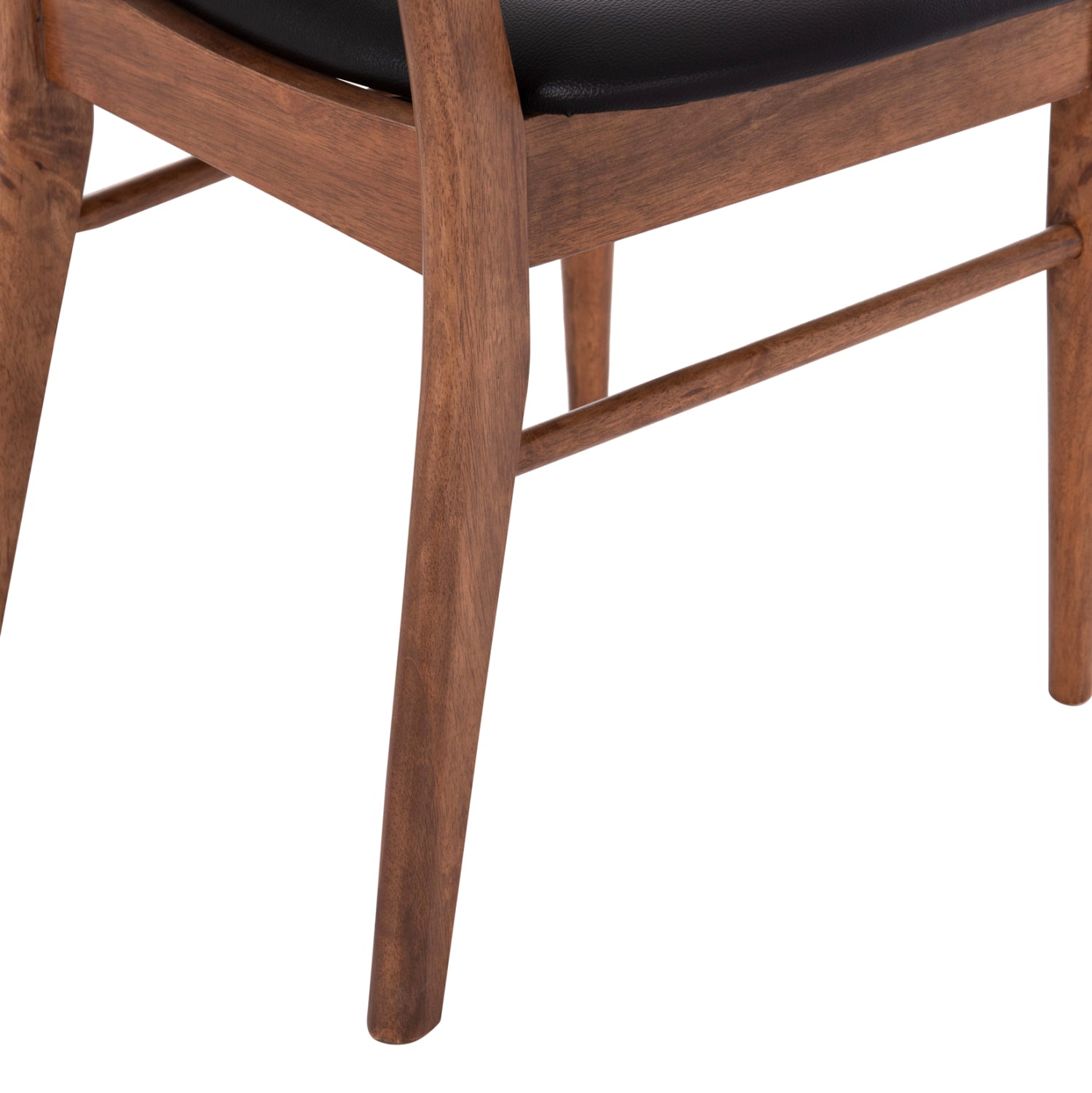 KΑΡΕΚΛΑ ΤΡΑΠΕΖΑΡΙΑΣ SEKOR HM9945.03 ΚΑΡΥΔΙ RUBBERWOOD-ΜΑΥΡΟ PU 51x48x79Υεκ - Pakobazaar