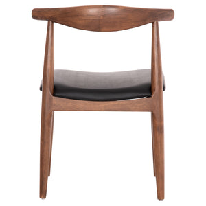 KΑΡΕΚΛΑ ΤΡΑΠΕΖΑΡΙΑΣ ALOR HM9947.03 RUBBERWOOD ΚΑΡΥΔΙ-ΜΑΥΡΟ PU 55x51x75Υεκ - Pakobazaar