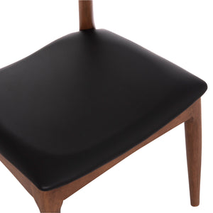 KΑΡΕΚΛΑ ΤΡΑΠΕΖΑΡΙΑΣ ALOR HM9947.03 RUBBERWOOD ΚΑΡΥΔΙ-ΜΑΥΡΟ PU 55x51x75Υεκ - Pakobazaar