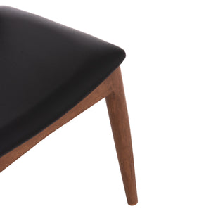 KΑΡΕΚΛΑ ΤΡΑΠΕΖΑΡΙΑΣ ALOR HM9947.03 RUBBERWOOD ΚΑΡΥΔΙ-ΜΑΥΡΟ PU 55x51x75Υεκ - Pakobazaar