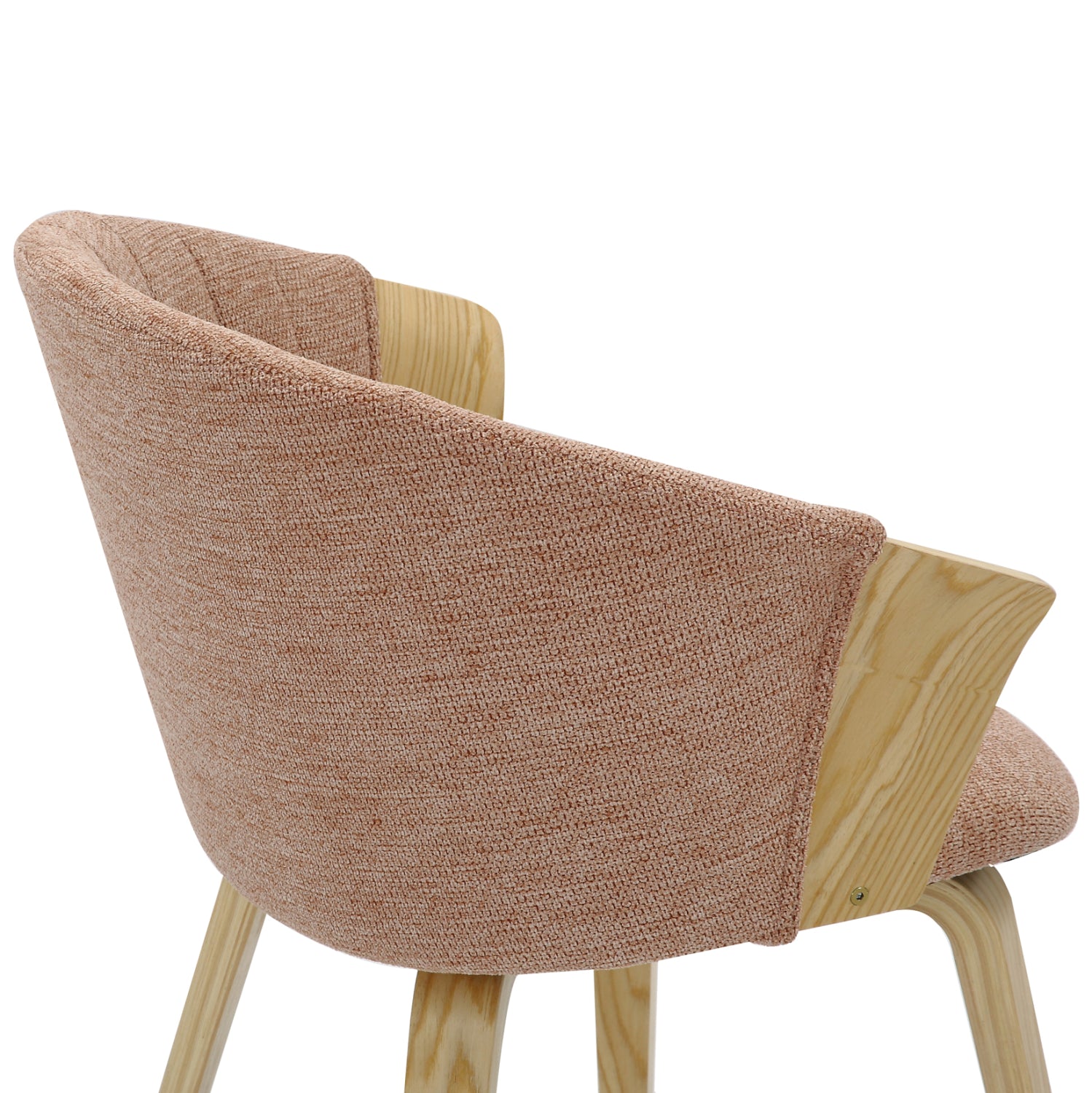 ΚΑΡΕΚΛΑ ΤΡΑΠΕΖΑΡΙΑΣ JESPER HM9977.01 ΣΚΕΛΕΤΟΣ Κ.Π. ΟΑΚ-ΚΑΦΕΚΟΚΚΙΝΟ ΥΦΑΣΜΑ 61x54x74Υεκ - Pakobazaar