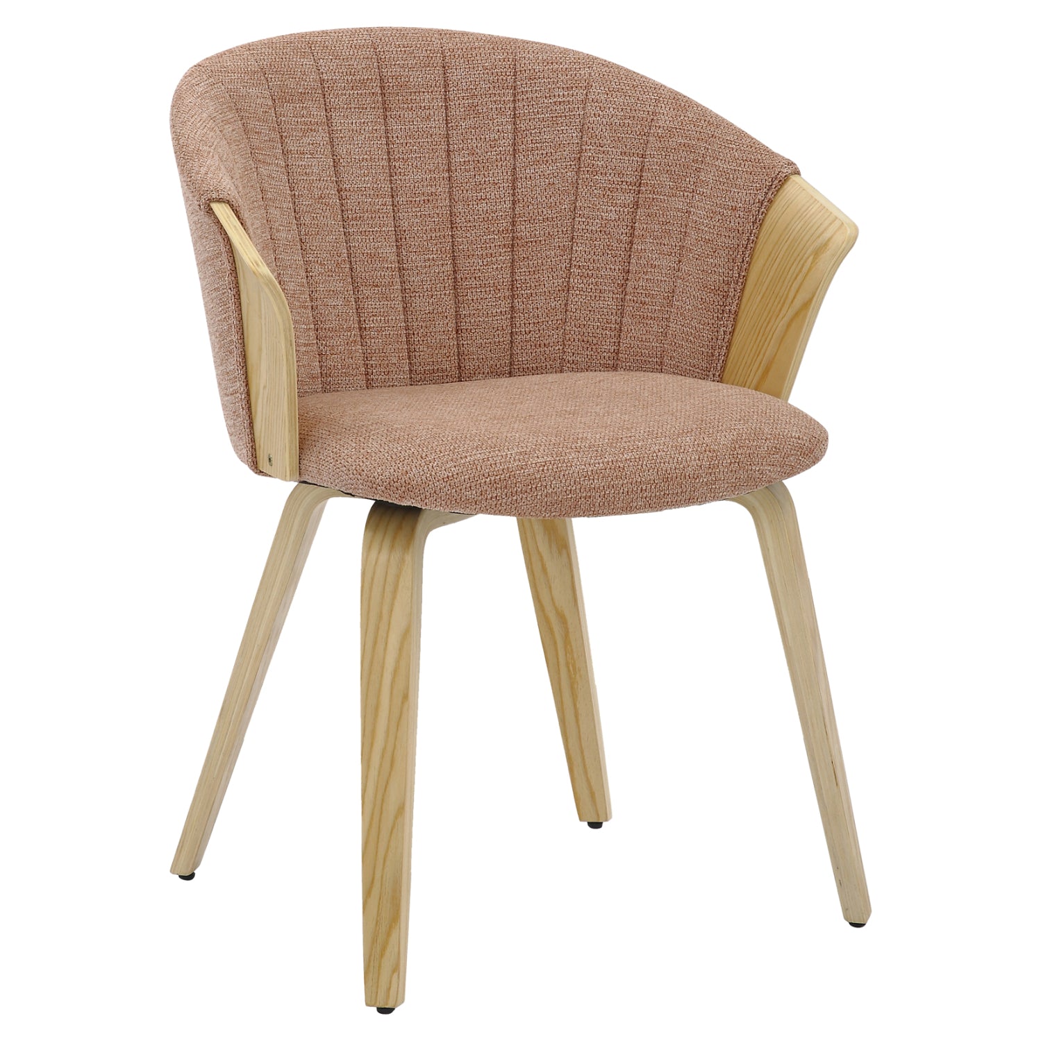 ΚΑΡΕΚΛΑ ΤΡΑΠΕΖΑΡΙΑΣ JESPER HM9977.01 ΣΚΕΛΕΤΟΣ Κ.Π. ΟΑΚ-ΚΑΦΕΚΟΚΚΙΝΟ ΥΦΑΣΜΑ 61x54x74Υεκ - Pakobazaar