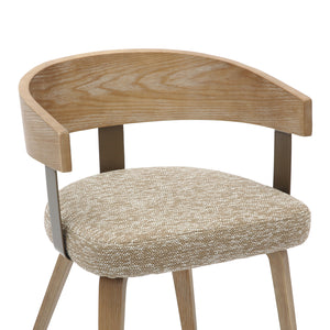 ΚΑΡΕΚΛΑ ΤΡΑΠΕΖΑΡΙΑΣ GALLEY HM9981.01 ΞΥΛΙΝΟΣ ΣΚΕΛΕΤΟΣ-ΜΠΕΖ ΥΦΑΣΜΑ 55,5x53,5x70Υεκ - Pakobazaar