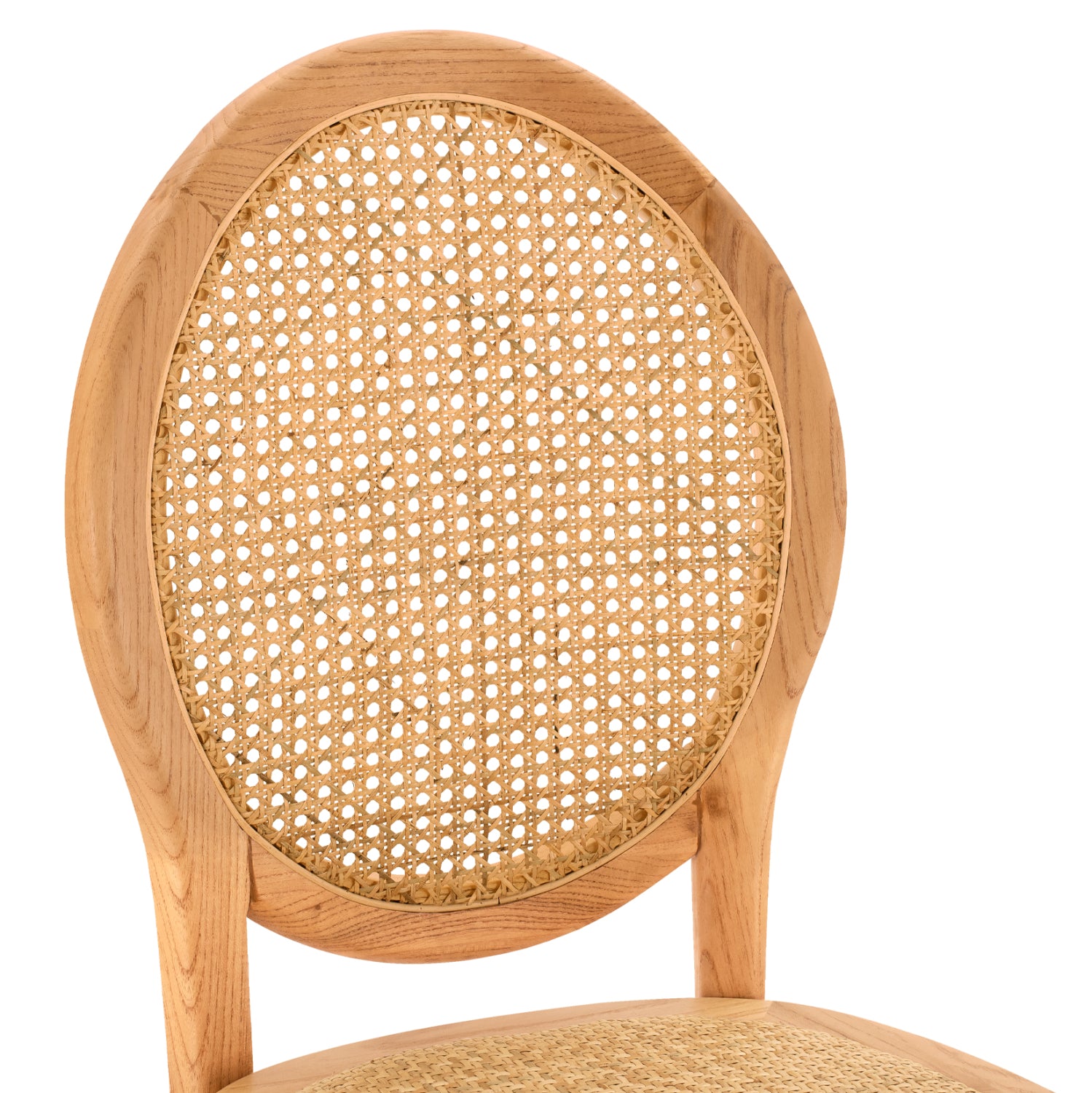 ΚΑΡΕΚΛΑ ΞΥΛΙΝΗ TINSLEY ΜΕ ΟΒΑΛ ΠΛΑΤΗ ΚΑΙ ΠΛΕΞΗ RATTAN ΣΕ ΦΥΣΙΚΗ ΑΠΟΧΡΩΣΗ HM8745.01 45x50x97 εκ. - Pakobazaar