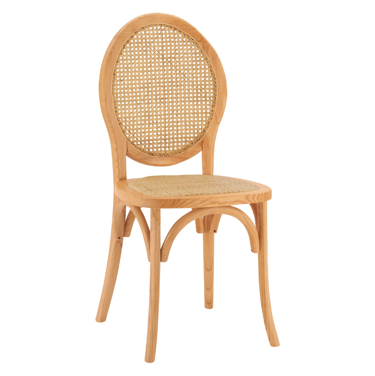 ΚΑΡΕΚΛΑ ΞΥΛΙΝΗ TINSLEY ΜΕ ΟΒΑΛ ΠΛΑΤΗ ΚΑΙ ΠΛΕΞΗ RATTAN ΣΕ ΦΥΣΙΚΗ ΑΠΟΧΡΩΣΗ HM8745.01 45x50x97 εκ. - Pakobazaar