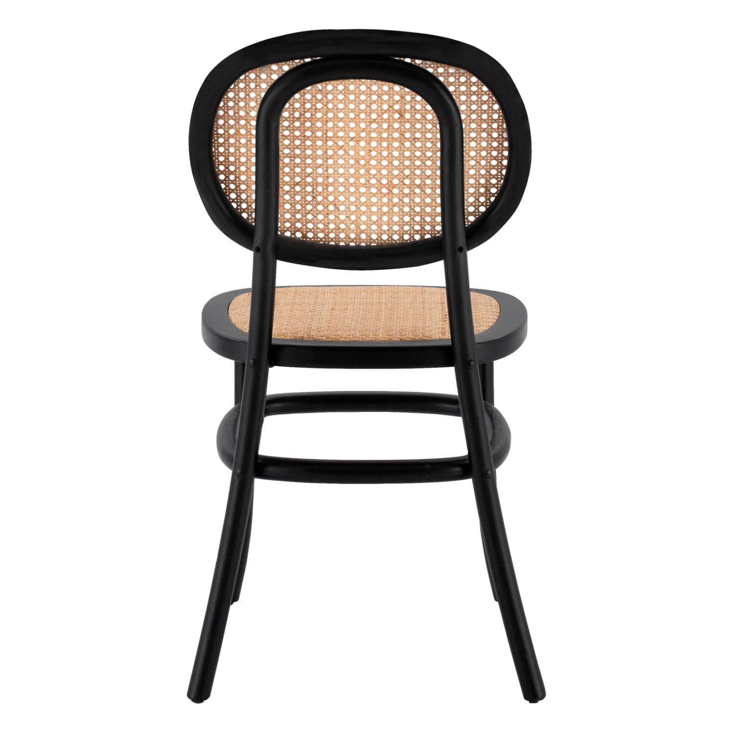 ΚΑΡΕΚΛΑ ΞΥΛΙΝΗ PENNY ΜΕ ΠΛΕΞΗ RATTAN ΣΕ ΜΑΥΡΗ ΑΠΟΧΡΩΣΗ HM8747 44x51x87 εκ. - Pakobazaar