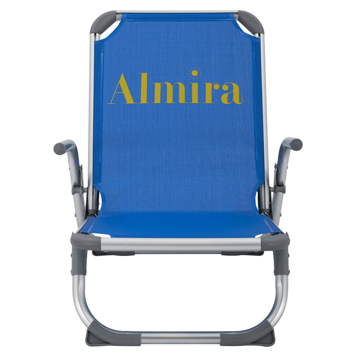 ΚΑΡΕΚΛΑΚΙ ΠΑΡΑΛΙΑΣ ΨΗΛΗ ΠΛΑΤΗ ALMIRA HM5053.01 ΒΑΡΕΩΣ ΤΥΠΟΥ ΜΠΛΕ ΑΛΟΥΜΙΝΙΟΥ 56x70x66 cm. - Pakobazaar