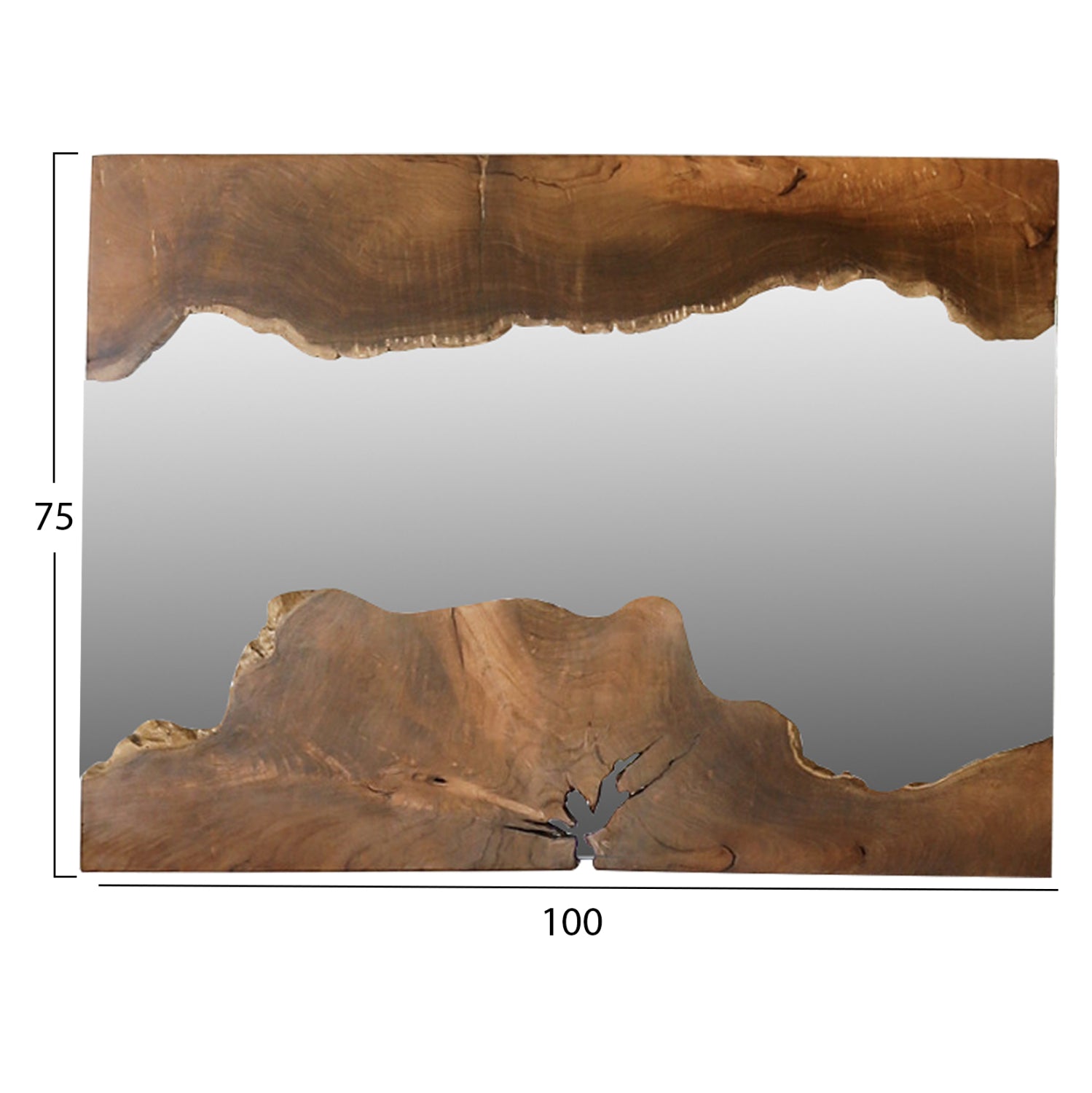 ΚΑΘΡΕΠΤΗΣ HM9364 ΑΠΟ ΜΑΣΙΦ ΞΥΛΟ ΤEAK ΦΥΣΙΚΟ 100X75YΕΚ. - Pakobazaar