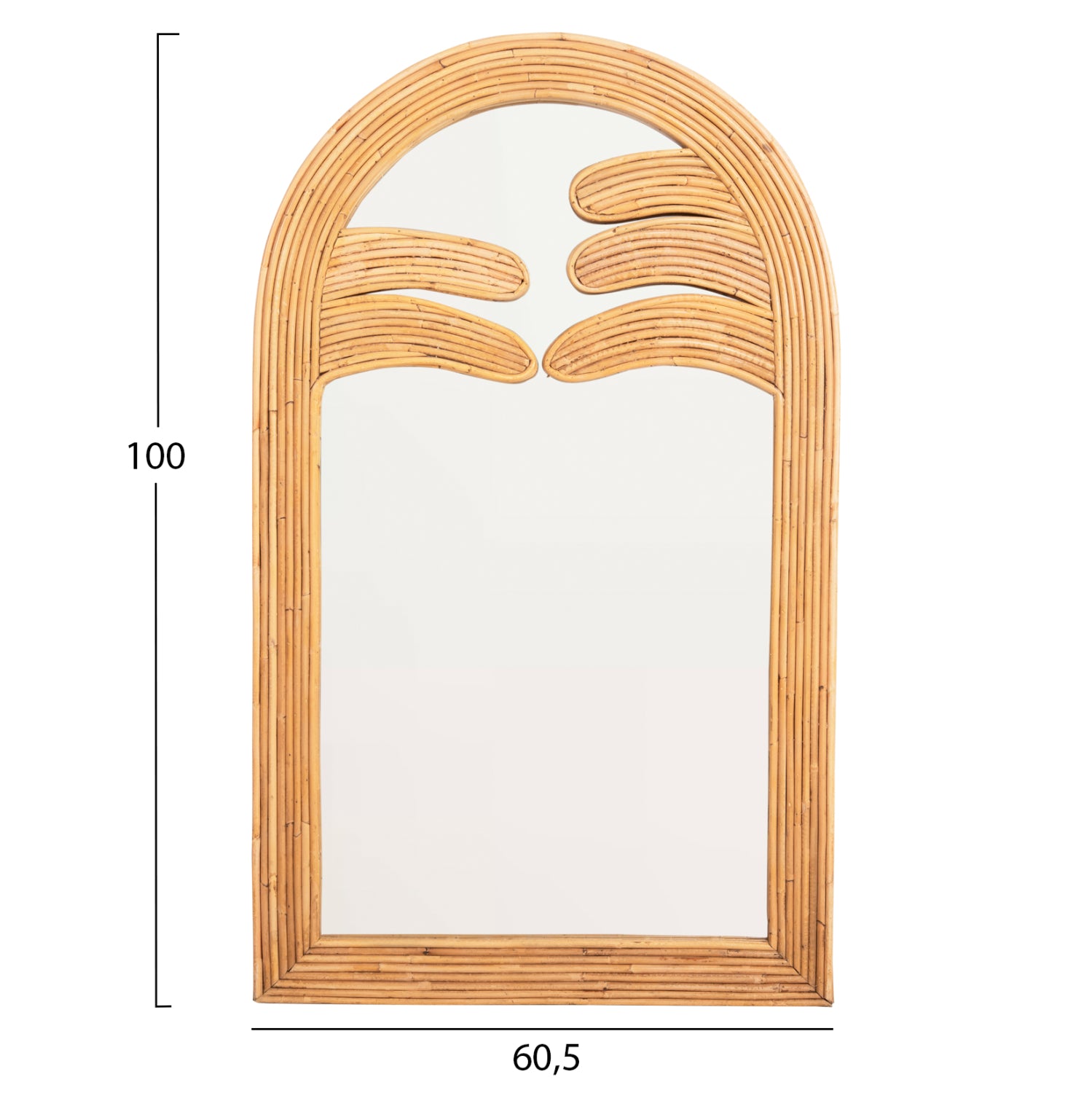 ΚΑΘΡΕΠΤΗΣ ΤΟΙΧΟΥ REFLECT HM4367 ΦΥΣΙΚΟ RATTAN 60x4,5x100Υεκ. - Pakobazaar