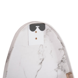 ΚΑΘΡΕΠΤΗΣ ΤΟΙΧΟΥ CRITHER HM4486.05 ΜΕ ΠΛΑΙΣΙΟ MDF ΣΕ WHITE MARBLE ΧΡΩΜΑ 49x140Υεκ. - Pakobazaar