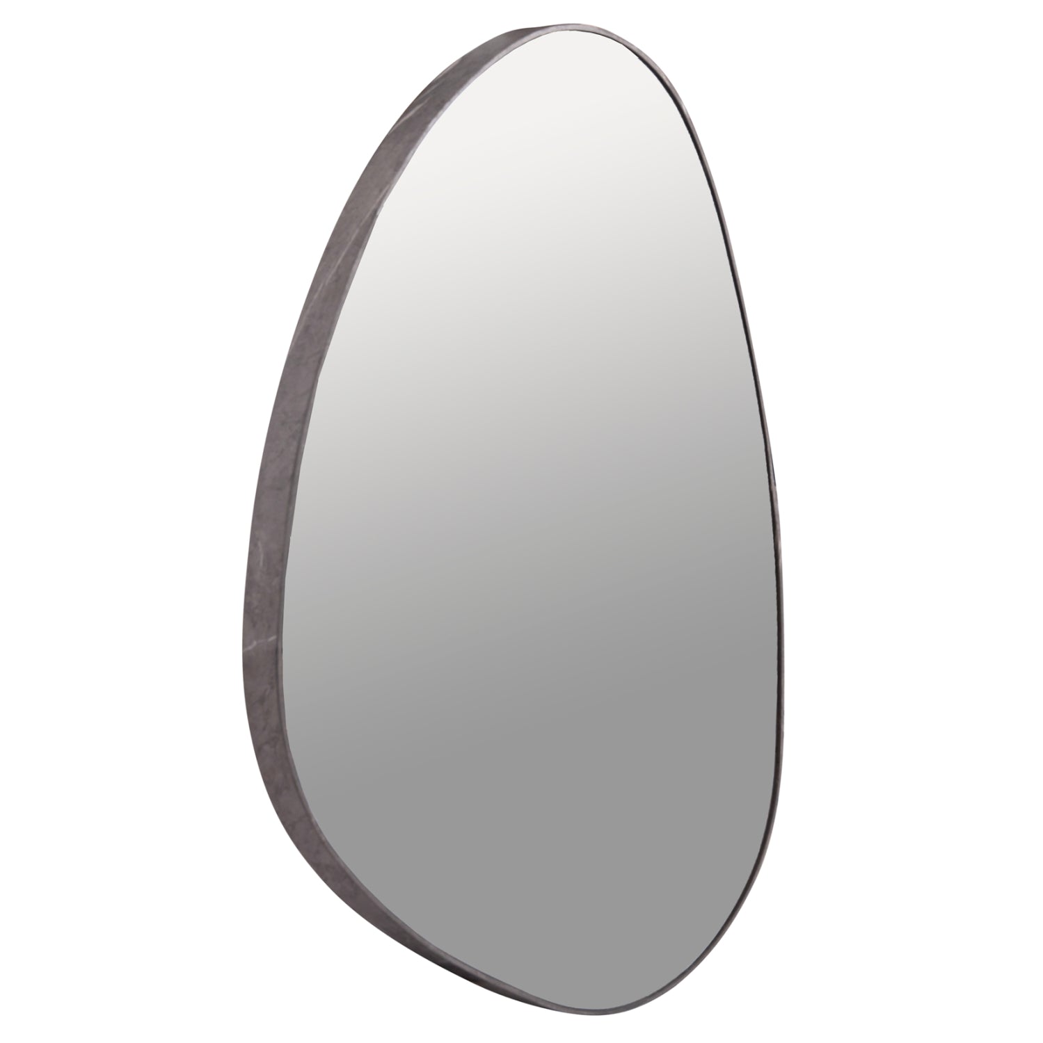 ΚΑΘΡΕΠΤΗΣ ΤΟΙΧΟΥ IRREGU HM4487.02 ΜΕ ΠΛΑΙΣΙΟ MDF ΣΕ GREY MARBLE ΧΡΩΜΑ 60x80Υεκ. - Pakobazaar