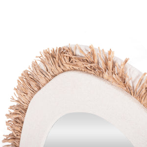 ΚΑΘΡΕΠΤΗΣ ΤΟΙΧΟΥ ΣΕΙΡΑ SANTORINI HM4528 MDF ΥΠΟΛΕΥΚΟ-ΔΙΑΚΟΣΜΗΣΗ ΣΕ ΜΠΕΖ 60x2x80Υεκ. - Pakobazaar