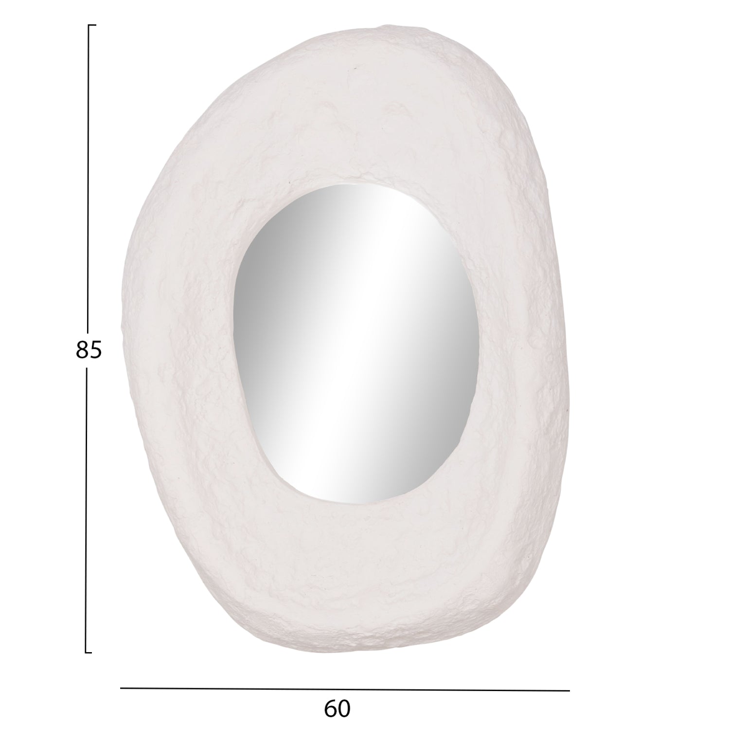 ΚΑΘΡΕΠΤΗΣ ΤΟΙΧΟΥ RIFFE HM4695.02 FIBER CEMENT ΛΕΥΚΟ 60x13x85Υεκ. - Pakobazaar