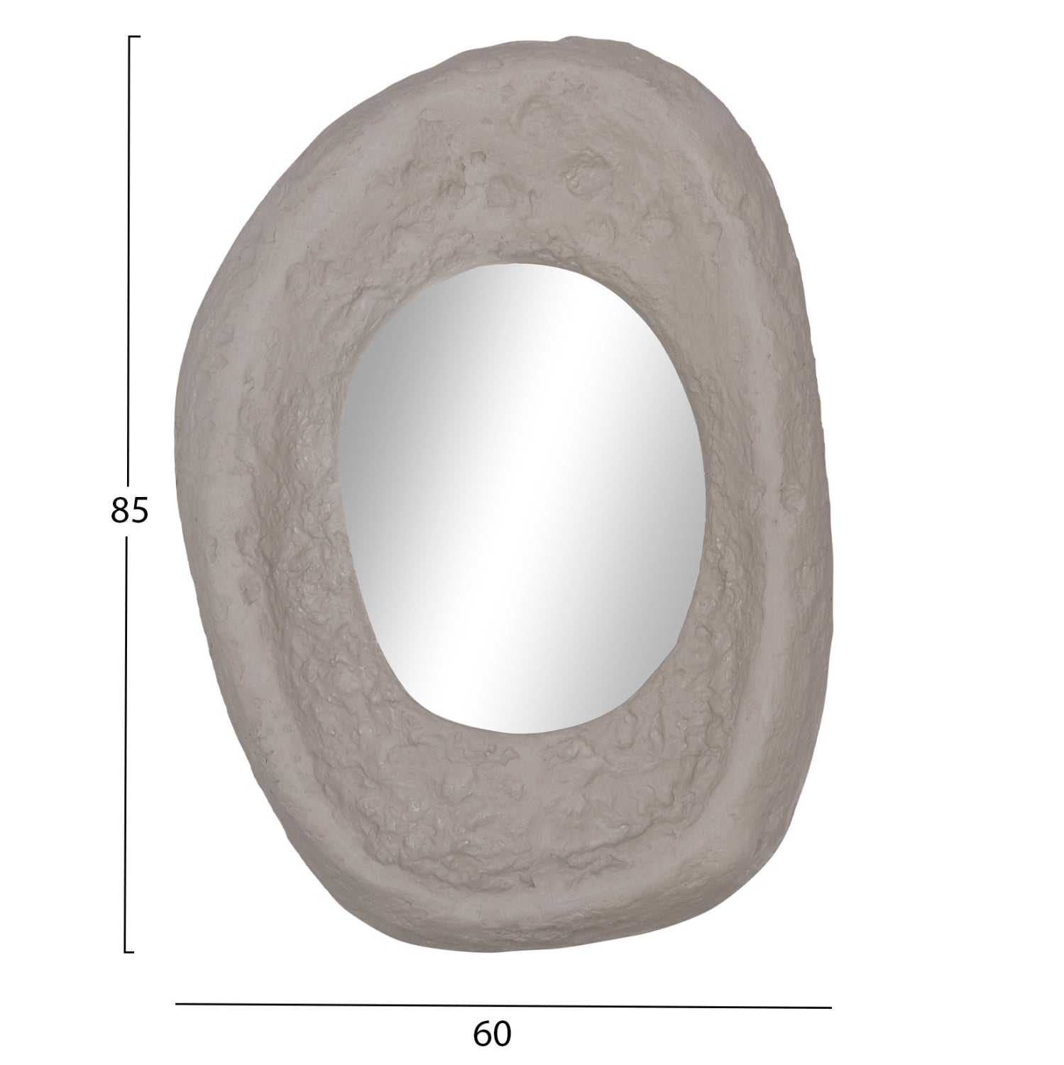ΚΑΘΡΕΠΤΗΣ ΤΟΙΧΟΥ RIFFE HM4695.03 FIBER CEMENT ΓΚΡΙ 60x13x85Υεκ. - Pakobazaar