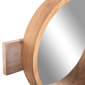ΚΑΘΡΕΠΤΗΣ ΤΟΙΧΟΥ ΣΤΡΟΓΓΥΛΟΣ SCUTTLE HM4222 FIR WOOD&MDF-BLACK METAL 80x6,5x30,5Υεκ. - Pakobazaar