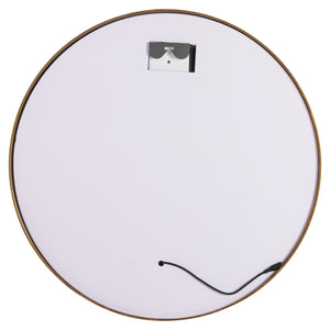 ΚΑΘΡΕΠΤΗΣ ΤΟΙΧΟΥ ΣΤΡΟΓΓΥΛΟΣ ROUNDER HM4503.30 ΑΛΟΥΜΙΝΙΟ ΣΕ ΧΡΥΣΟ-ΦΩΤΙΣΜΟΣ LED Φ80εκ. - Pakobazaar