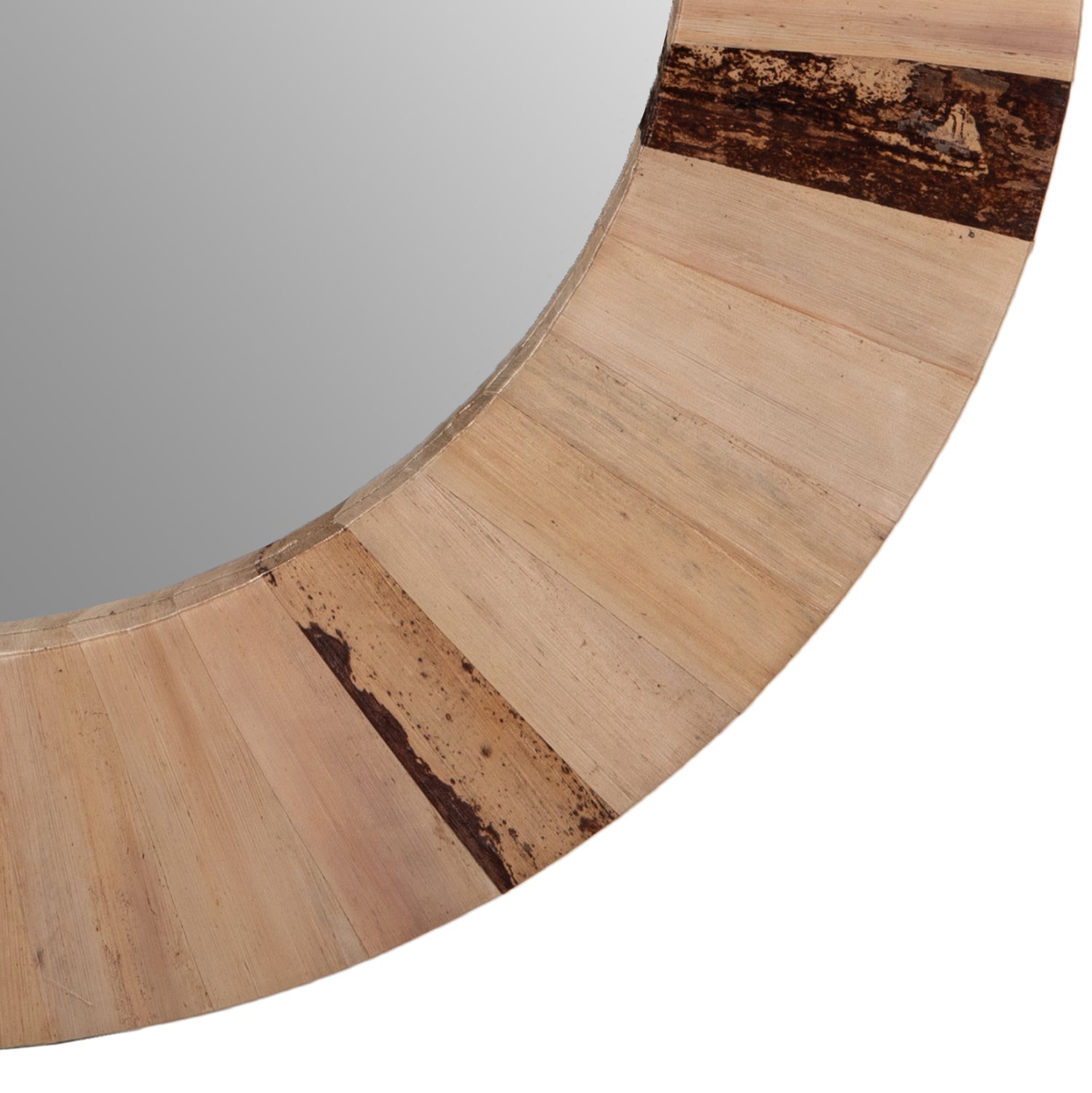 ΚΑΘΡΕΠΤΗΣ ΤΟΙΧΟΥ ΣΤΡΟΓΓΥΛΟΣ HM7837 ΠΛΑΙΣΙΟ ΙΝΕΣ ΦΟΙΝΙΚΑ ΦΥΣΙΚΟ ΧΡΩΜΑ Φ60x4εκ. - Pakobazaar