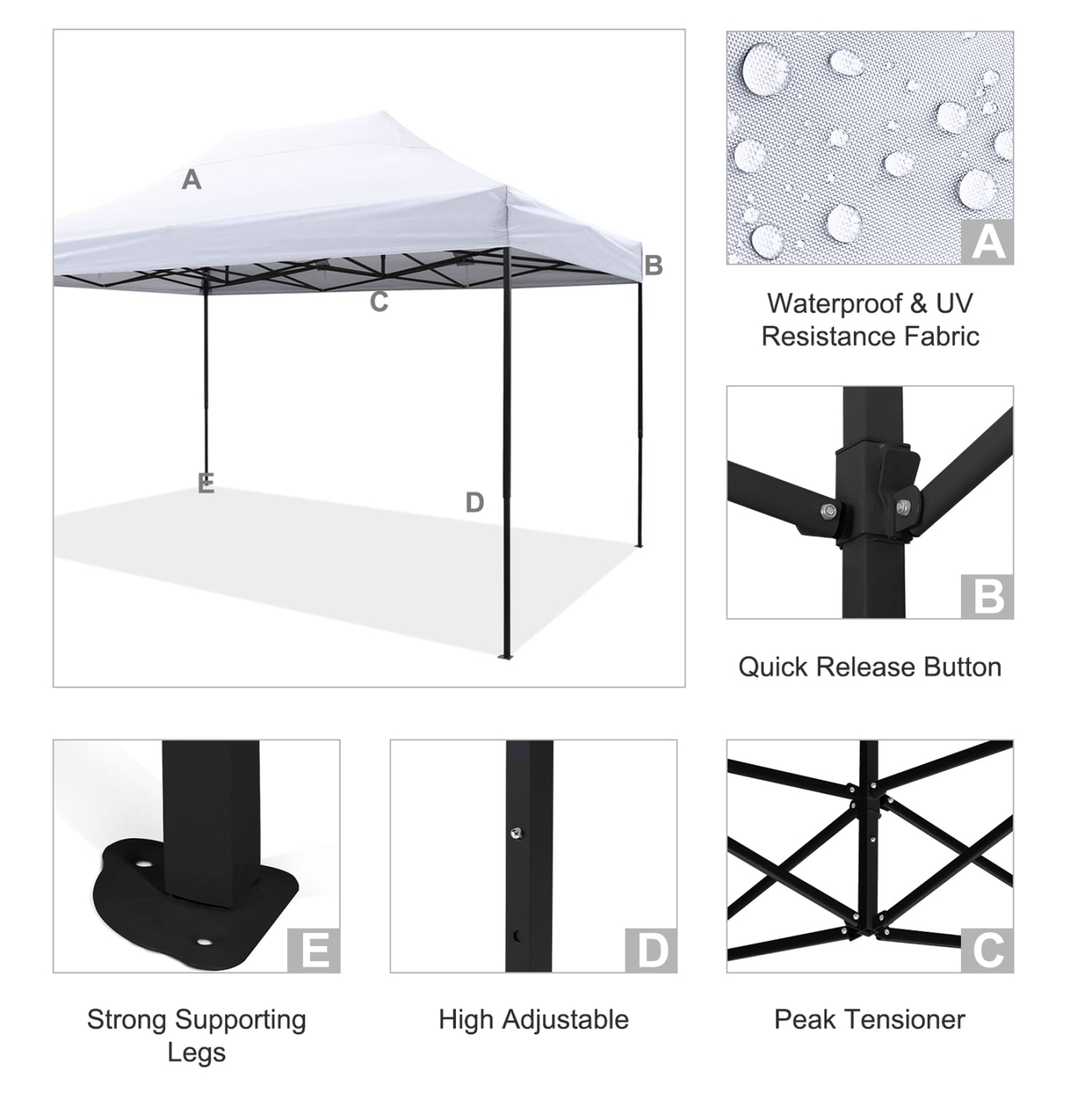 ΚΙΟΣΚΙ/GAZEBO MATTHEW HM6311 ΠΤΥΣΣΟΜΕΝΟ-ΣΚΕΛΕΤΟΣ ΜΕΤΑΛ.ΜΑΥΡΟΣ-ΛΕΥΚΟ ΥΦΑΣΜΑ 3x4,5x3,10Yμ - Pakobazaar
