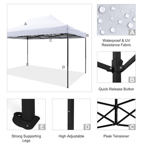 ΚΙΟΣΚΙ/GAZEBO MATTHEW HM6311 ΠΤΥΣΣΟΜΕΝΟ-ΣΚΕΛΕΤΟΣ ΜΕΤΑΛ.ΜΑΥΡΟΣ-ΛΕΥΚΟ ΥΦΑΣΜΑ 3x4,5x3,10Yμ - Pakobazaar